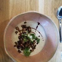Soup as a starter at Kurkuma in Hamburg