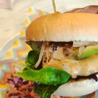 Alps Burger at Monstera Canteen in Luton