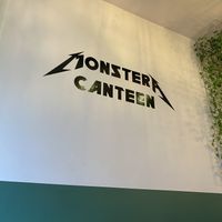 The sign!   at Monstera Canteen in Luton