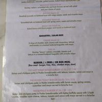 Menu at Monstera Canteen in Luton