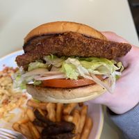 The Not Today Seitan Burger  at Monstera Canteen in Luton