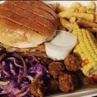 Burger box 🍔 at Monstera Canteen in Luton