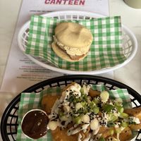 Seoul Bites and a biscoff & lemon whirll  at Monstera Canteen in Luton