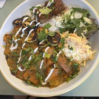 Caribbean Stew with seitan wings  at Monstera Canteen in Luton