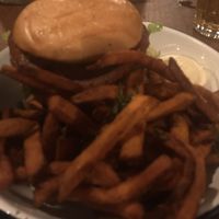 Portland patty and sweet potato fries  at Otto's Burger - Grindelhof in Hamburg