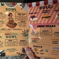 Menu on summer 2021 - 2 of 2 at Merendero in Cesenatico