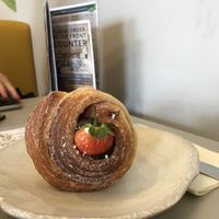 Chocolate, strawberry and pistachio cruffin at The Find in Cheltenham