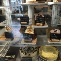 Vegan Cake display  at The Find in Cheltenham