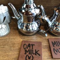 Alternative milk options.  at Sandro in Helsinki