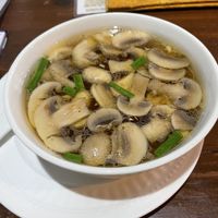 Mushroom soup  at Crepes Pancake Hut in Dharamshala