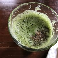 amazing green juice with avocado 🥑  at Crepes Pancake Hut in Dharamshala