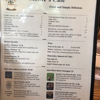 MeMe’s Menu at MeMe's Cafe in Springdale