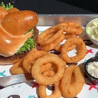 My lunch schnitzel burger. at Hativonit J17 in Tel Aviv