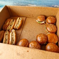 Preparing charity burgers and Hot Dogs at Hativonit J17 in Tel Aviv