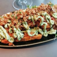 sweet potato fries with kimchi at Ülo in Tallinn