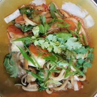 fried udon noodles (extremly creamy and delicious sauce! ) at Ülo in Tallinn