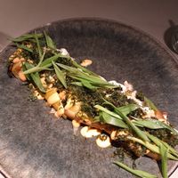 Grilled leek dish at Ülo in Tallinn