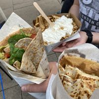 vegan smash up (left)  at Cambridge Crepes in Cambridge