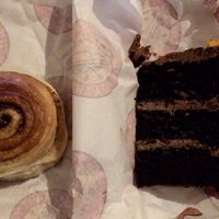 Cinnamon Bun & Chocolate Orange Cake! at Mighty Wieners  in Bournemouth