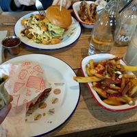 Our meal at Mighty Wieners  in Bournemouth