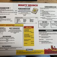 Menu  at Mighty Wieners  in Bournemouth