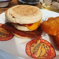 The muffin  at Mighty Wieners  in Bournemouth