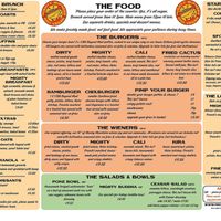 Menu at Mighty Wieners  in Bournemouth