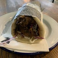 ‘Lamb’ souvlaki. Very good    at Zeus Street Greek in Chermside