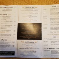 Menu at Zeus Street Greek in Chermside
