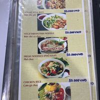 Menu   at Thien Tam - Passionate Heart Vegetarian in Da Nang