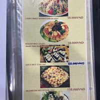 Menu   at Thien Tam - Passionate Heart Vegetarian in Da Nang