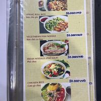 Menu   at Thien Tam - Passionate Heart Vegetarian in Da Nang