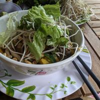 eh, not bad - though lacking flavor compared to countless others - mi quang at Thien Tam - Passionate Heart Vegetarian in Da Nang