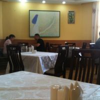 Inside the restaurant, simple and classy decoration. at Bilig Vegan Bistro in Ulaanbaatar
