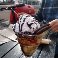 Vegan Oreo Sundae at Cadwaladers - Mermaid Quay in Cardiff