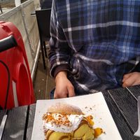 Vegan Lotus ice cream burger  at Cadwaladers - Mermaid Quay in Cardiff