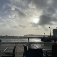 View from our table #Veganuary at Cadwaladers - Mermaid Quay in Cardiff