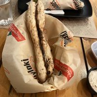 Bread starter  at Souvlaki in Mykonos