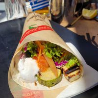 Wrap at Souvlaki in Mykonos