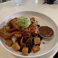 Fajita bowl with sticky rice and lentils  at CALI - South in Tampa