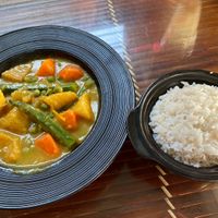 Veggie Curry - spicy  at The Big Man Bar in Cat Ba