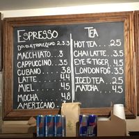 Tea and coffee at Bordertown Coffee in Minneapolis