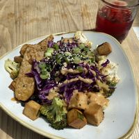 Delicious Bowl. (Kind Bowl). Added tempeh.   at Kind Cafe in Vancouver