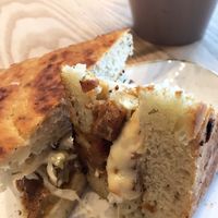 Tempeh sandwich  at Kind Cafe in Vancouver