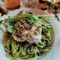 Pesto pasta at Harju 8 in Helsinki