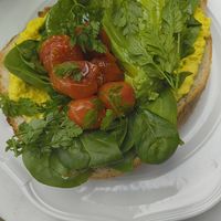Avocado toast with tofuskagen at Harju 8 in Helsinki