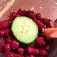 The chickpea and beet salad at Al's Aloha Kitchen in Hilton Head Island