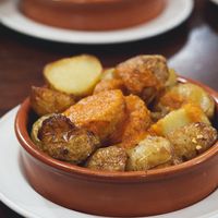 Patatas Bravas at Cafe Andaluz - George St. in Edinburgh