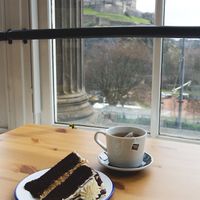 Cake with a view! at Cafe W - Princes St in Edinburgh