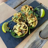 Vegan tacos at Avocado in Obidos